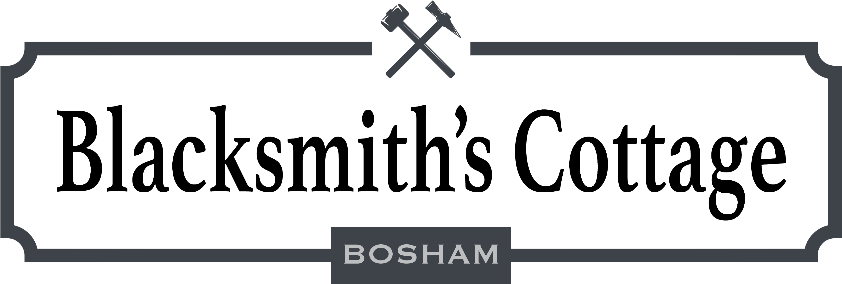 Blacksmiths Cottage Logo - Toilet Sign (4167x1620), Png Download