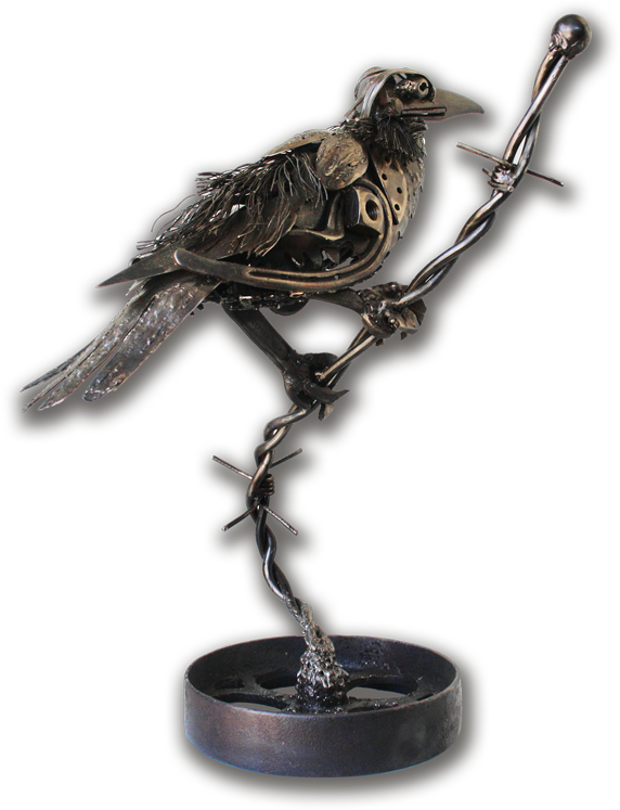 Mike Desrochers Artist Blacksmith Raven - Artist (600x756), Png Download