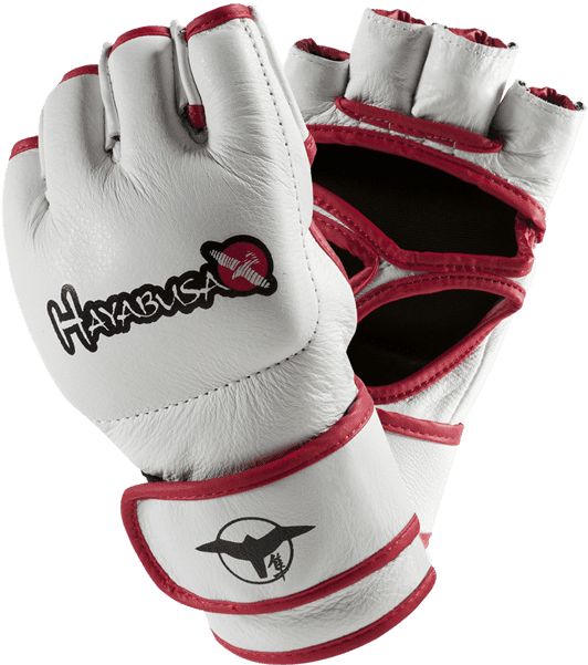 Hayabusa Pro Mma White Gloves (600x600), Png Download