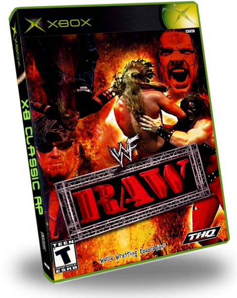 Wwe Raw - Thq Wwf Raw - Xbox Game Platinum Hits (630x620), Png Download