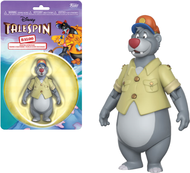 Action Figure Disney Baloo - Darkwing Duck Funko Action Figure (701x601), Png Download