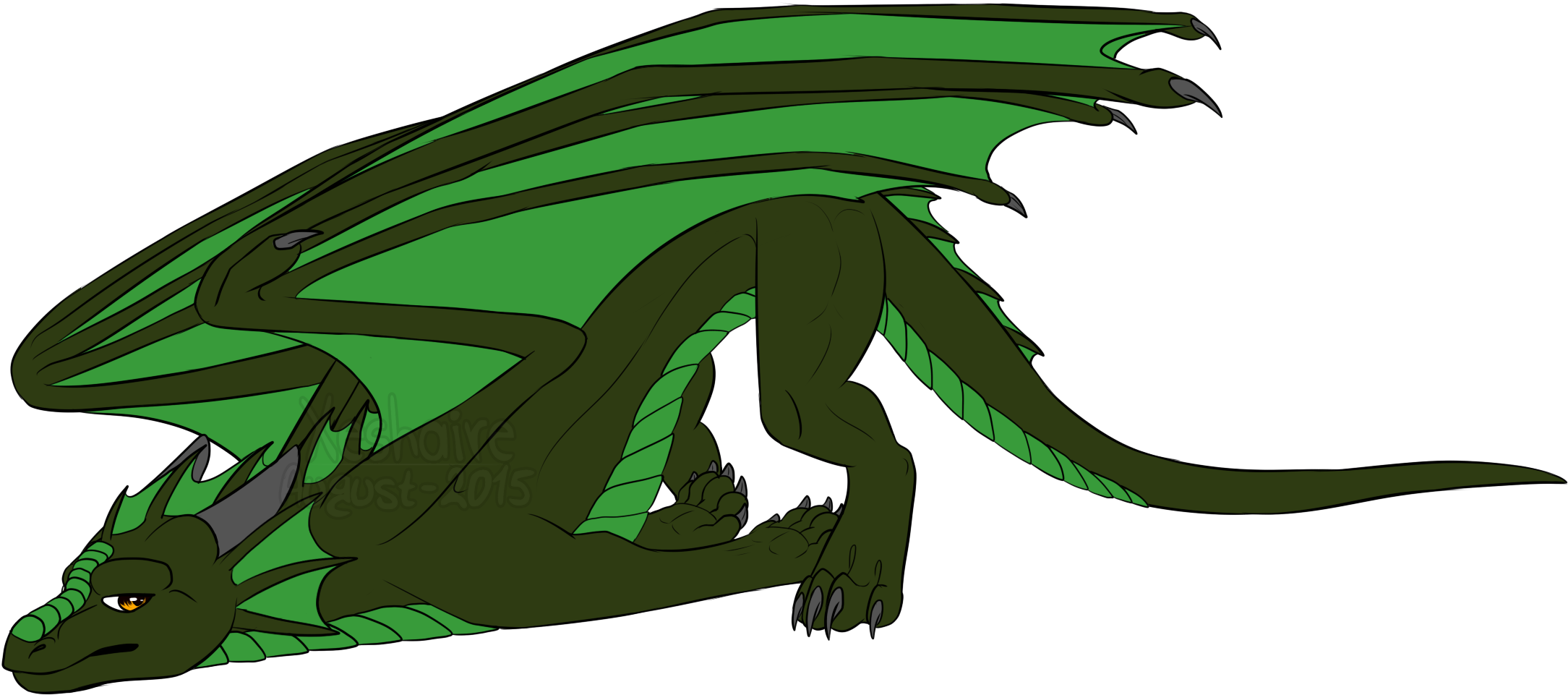 Lit The Lazy Dragon (2300x1000), Png Download