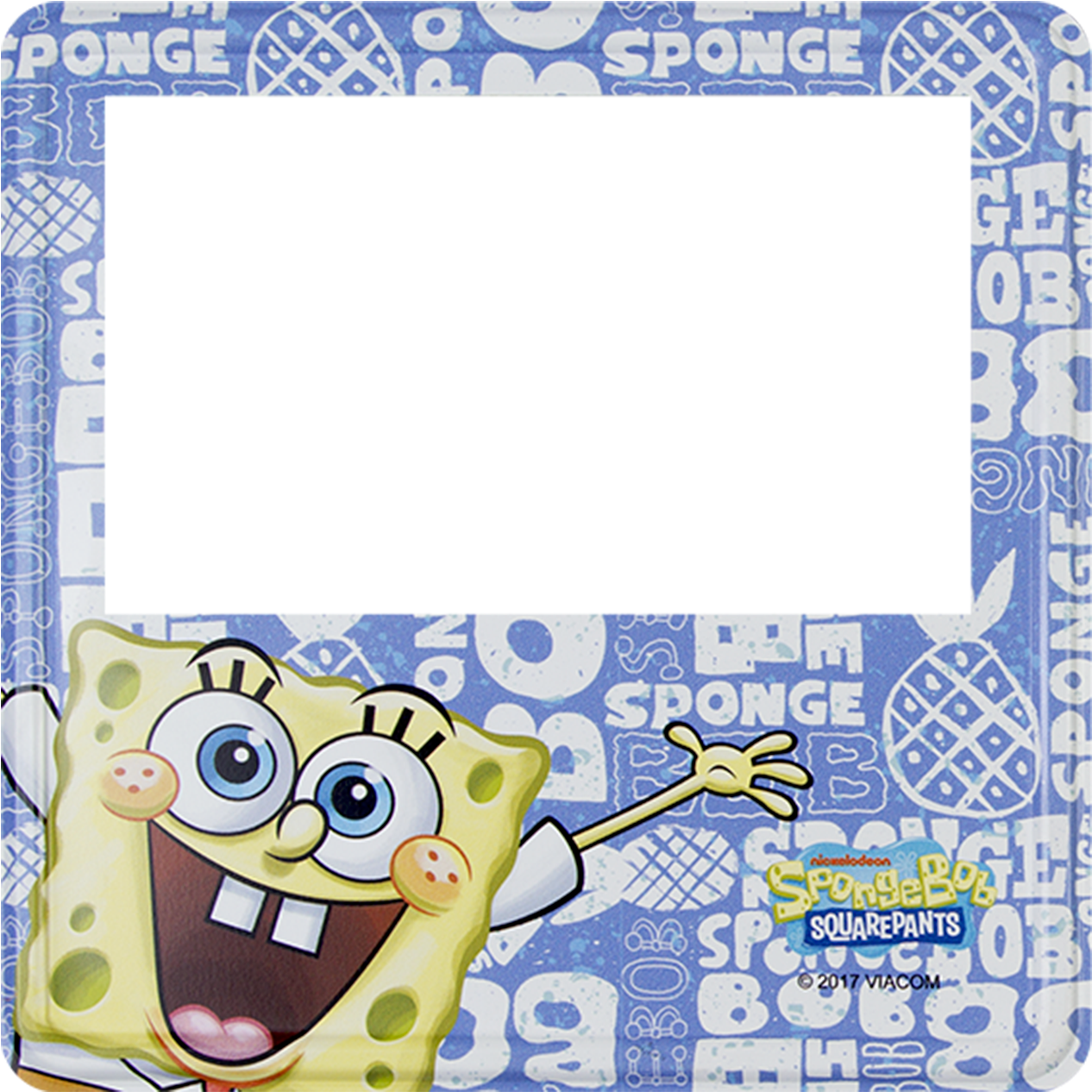 Pineapple Bob Magnetic Photoframe - 18" Spongebob Balloon Square Face Foil - Mylar Balloons (1300x1300), Png Download