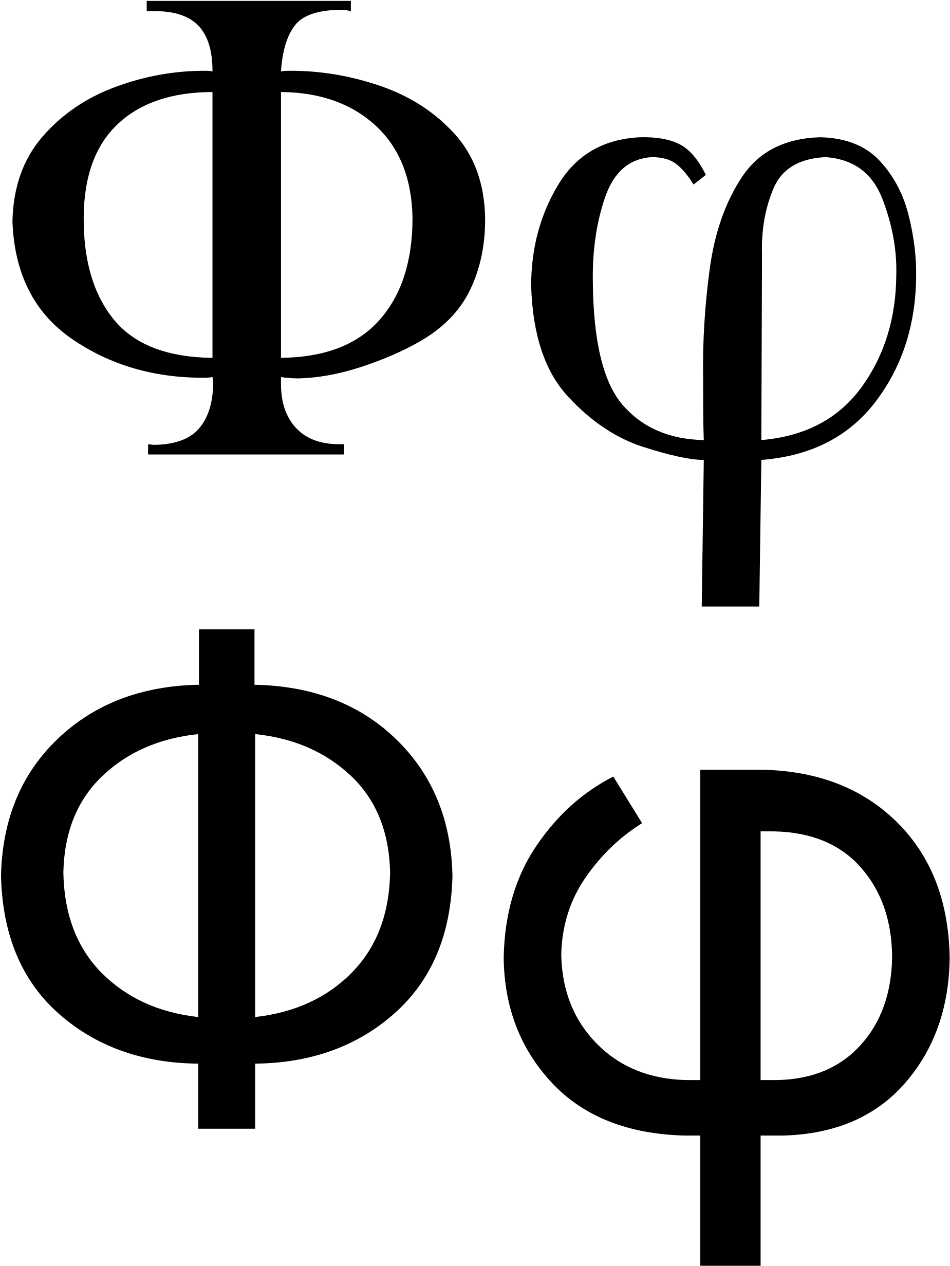 Open - Greek Letter Phi (2000x2667), Png Download