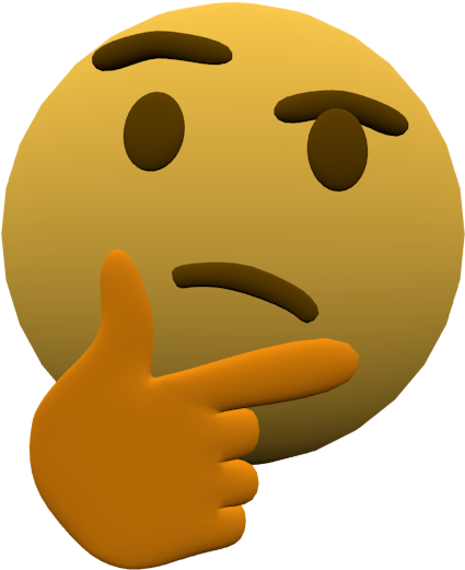 Thinking Emoji But 3d - 3d Thinking Emoji Gif (960x540), Png Download