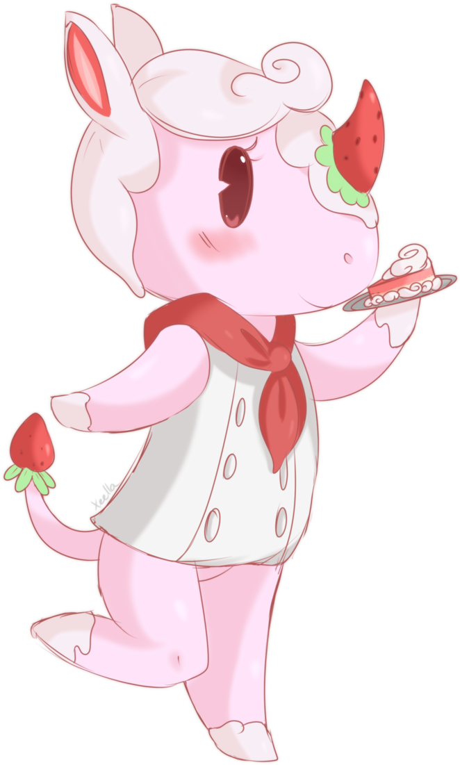 Animal Crossing New Leaf Merengue - Animal Crossing Food Themed Villagers (689x1158), Png Download