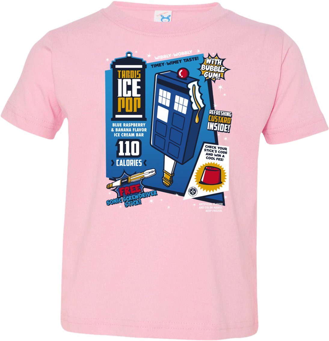 Tardis Ice Pop Toddler Premium T-shirt - Tardis Ice Pop Tardis Slouchy V-neck (1155x1155), Png Download