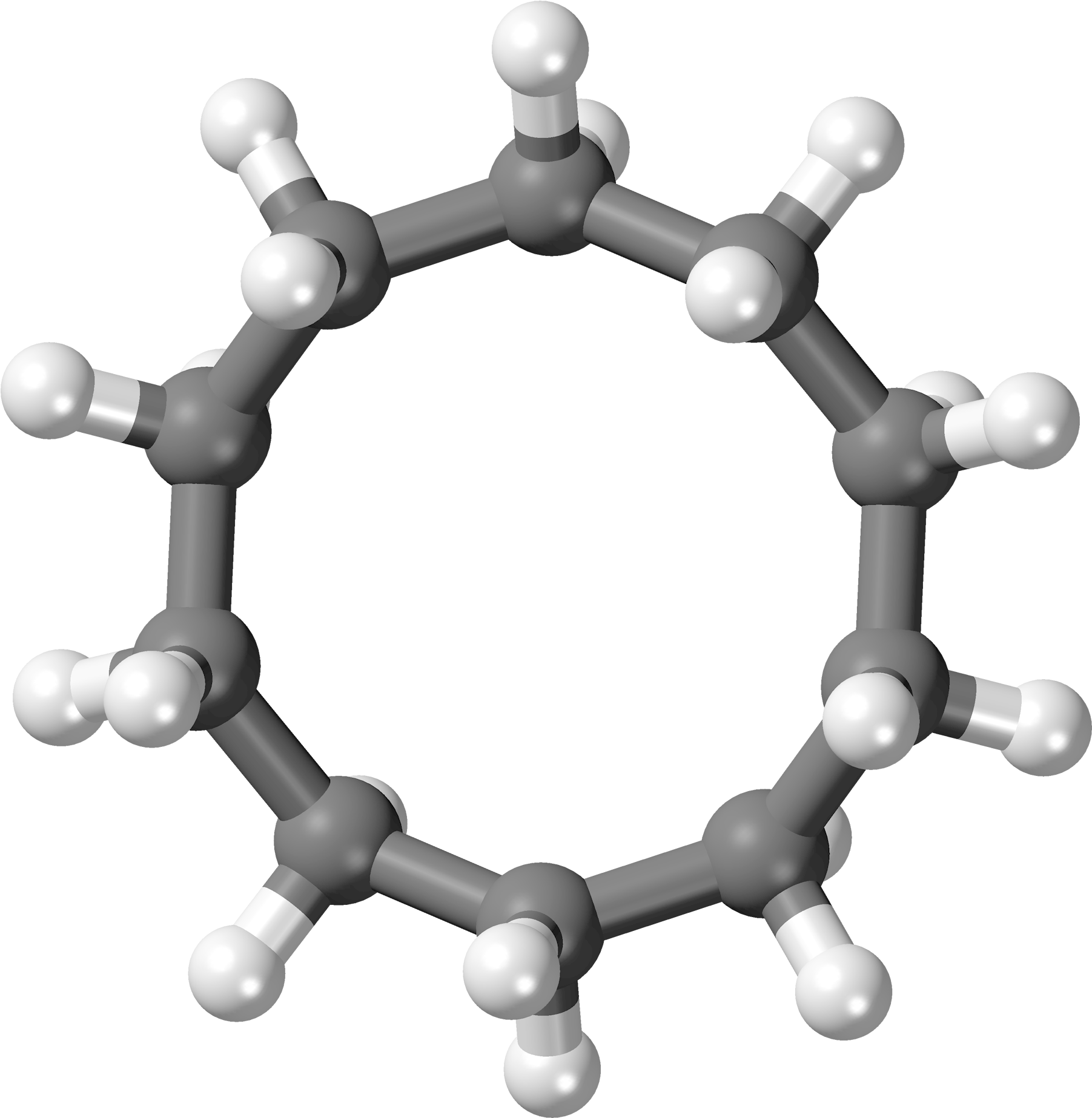 Cyclodecane 3d Balls - Cyclodecane (1956x2000), Png Download