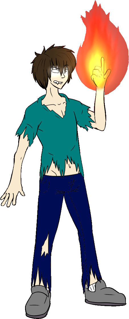 Herobrine In The Real World 4 - Cartoon (472x1144), Png Download