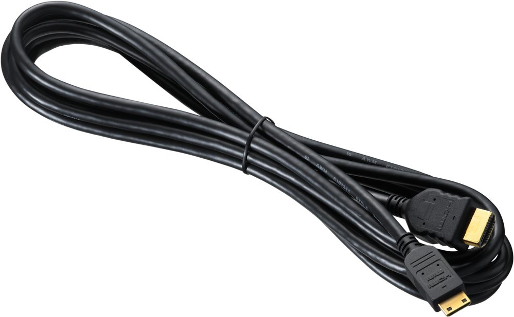 Hdmi Cable Camera Accessory - Canon Htc-100 - Hdmi Cable - M 19 Pin Hdmi Type A To (1024x629), Png Download