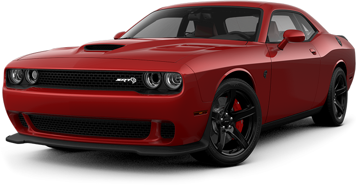 Red 2018 Dodge Challenger Srt Hellcat - 2019 Dodge Challenger R T Black (800x510), Png Download