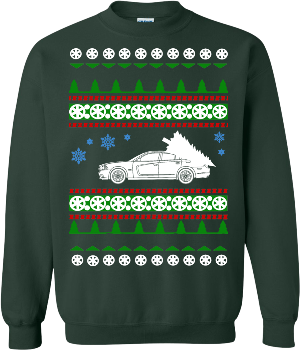 Dodge Charger Srt Hellcat Ugly Christmas Sweater - Toyota Supra Christmas Sweater (1155x1155), Png Download