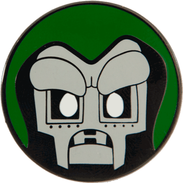 "mood Doom" Pin Pin Peabe - Doom Video Game Gradient Logo Men's (600x593), Png Download