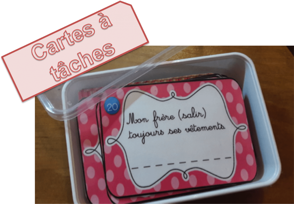 Cartes A Taches Sur Le Present - Cartes À Tâche Imparfait (1024x720), Png Download