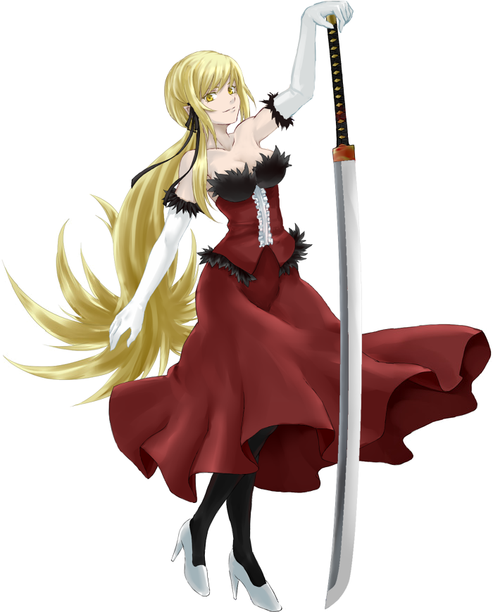 Shinobu Oshino - Oshino Shinobu (734x897), Png Download