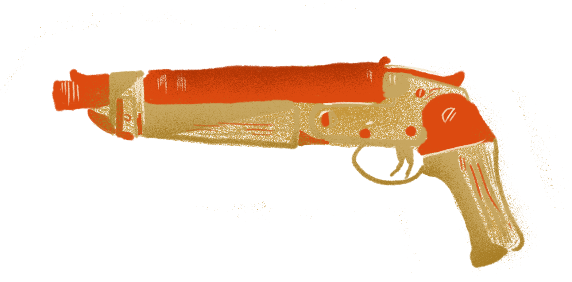 Sawed Off 12 Gauge Double Barreled Shotgun - Firearm (2000x1827), Png Download