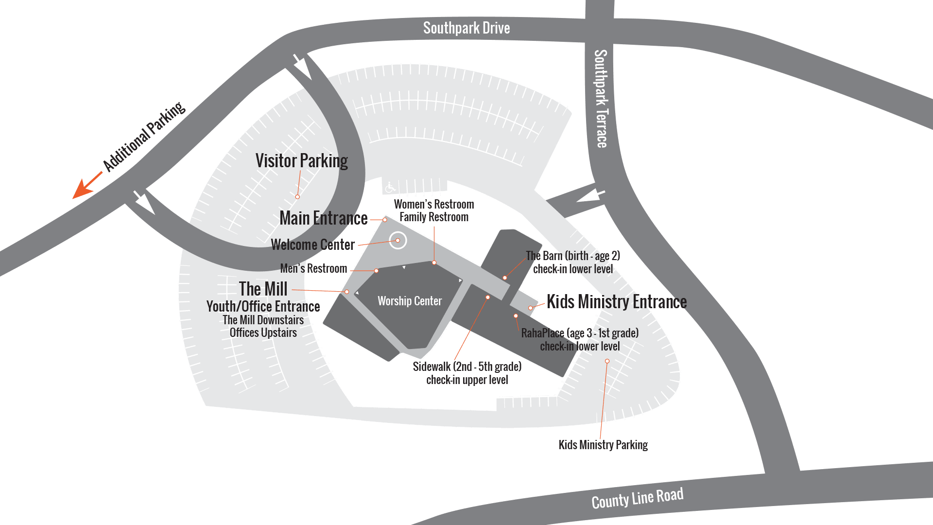 Building Map - Celebrate Recovery (1920x1080), Png Download