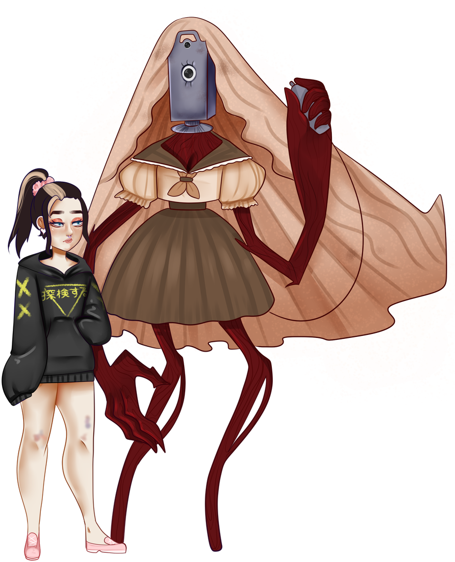 Drew Myself With My Main Character, Being Funky Fresh - Illustration (977x1200), Png Download