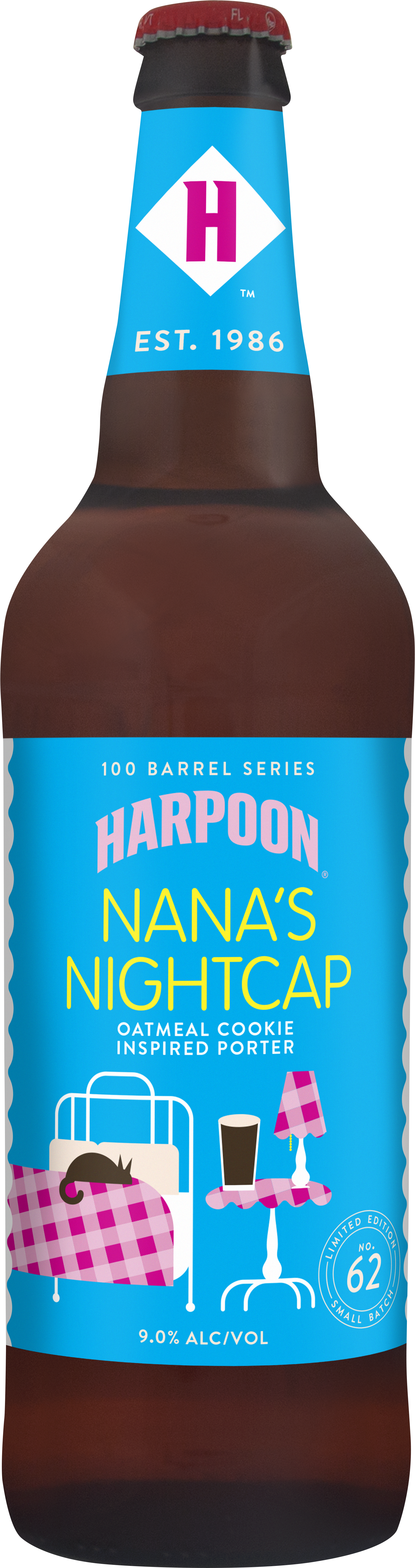 #62 Nana's Night Cap Bottle, Pdf - Harpoon Ipa - 6 Pack, 12 Fl Oz Bottles (1650x6000), Png Download