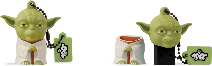 Star Wars Usb Flash Drive Yoda *sale* - Usb Tribe Star Wars Yoda Usb Flash Drive (900x500), Png Download