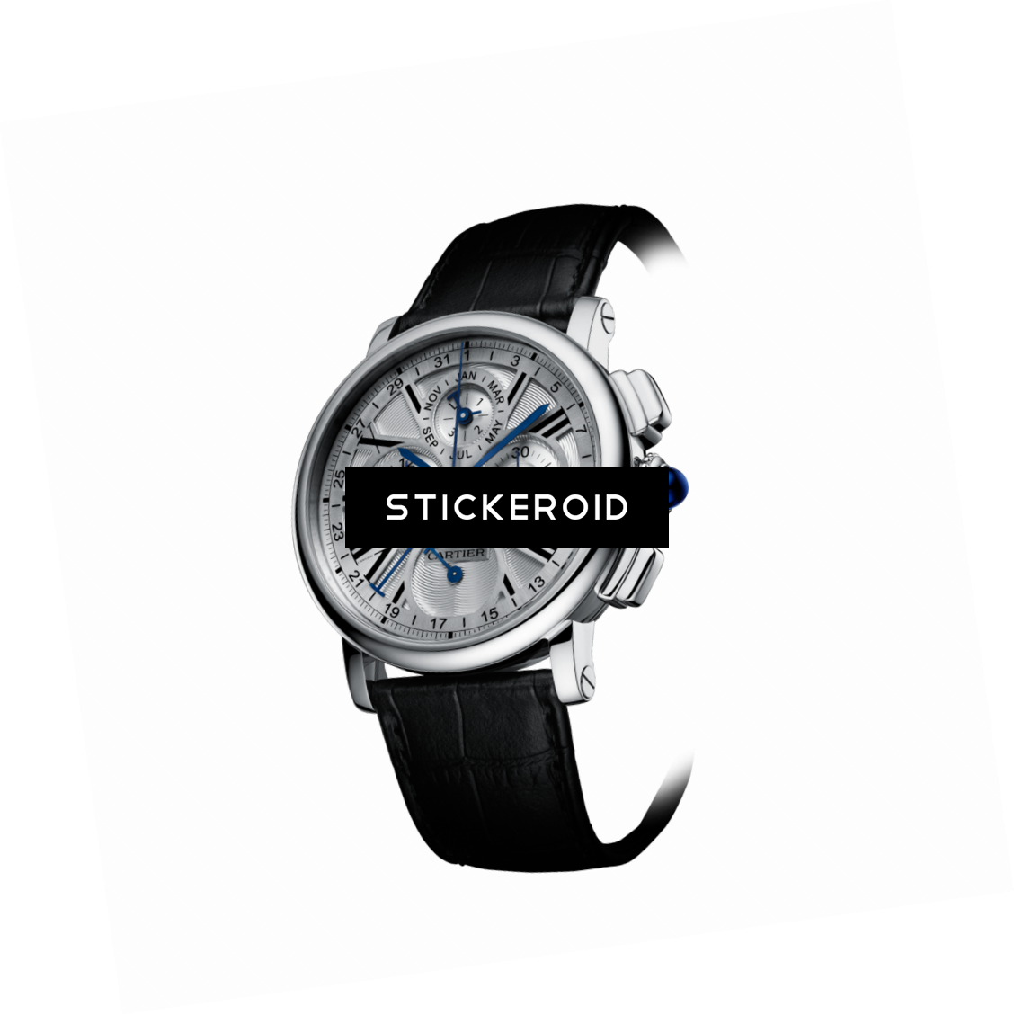 Smart Watches - Cartier Rotonde De Men's Watch W1556225 (1128x1129), Png Download