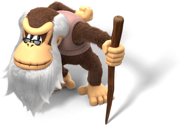 I Want To Know What You Can Do To Make Cranky Work - Cranky Kong Tropical Freeze (691x479), Png Download