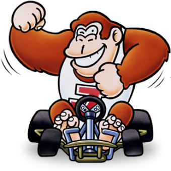 The Feather - Donkey Kong Jr Mario Kart (940x401), Png Download