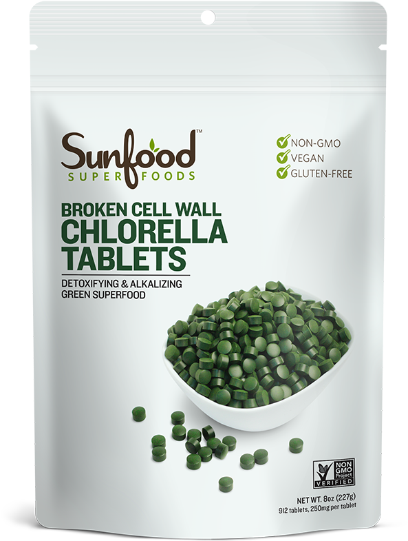 Home - Sunfood Chlorella Tablets (800x800), Png Download