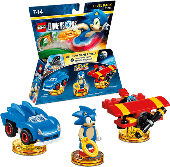 1 Of - Lego Dimensions Sonic The Hedgehog Level Pack (600x600), Png Download