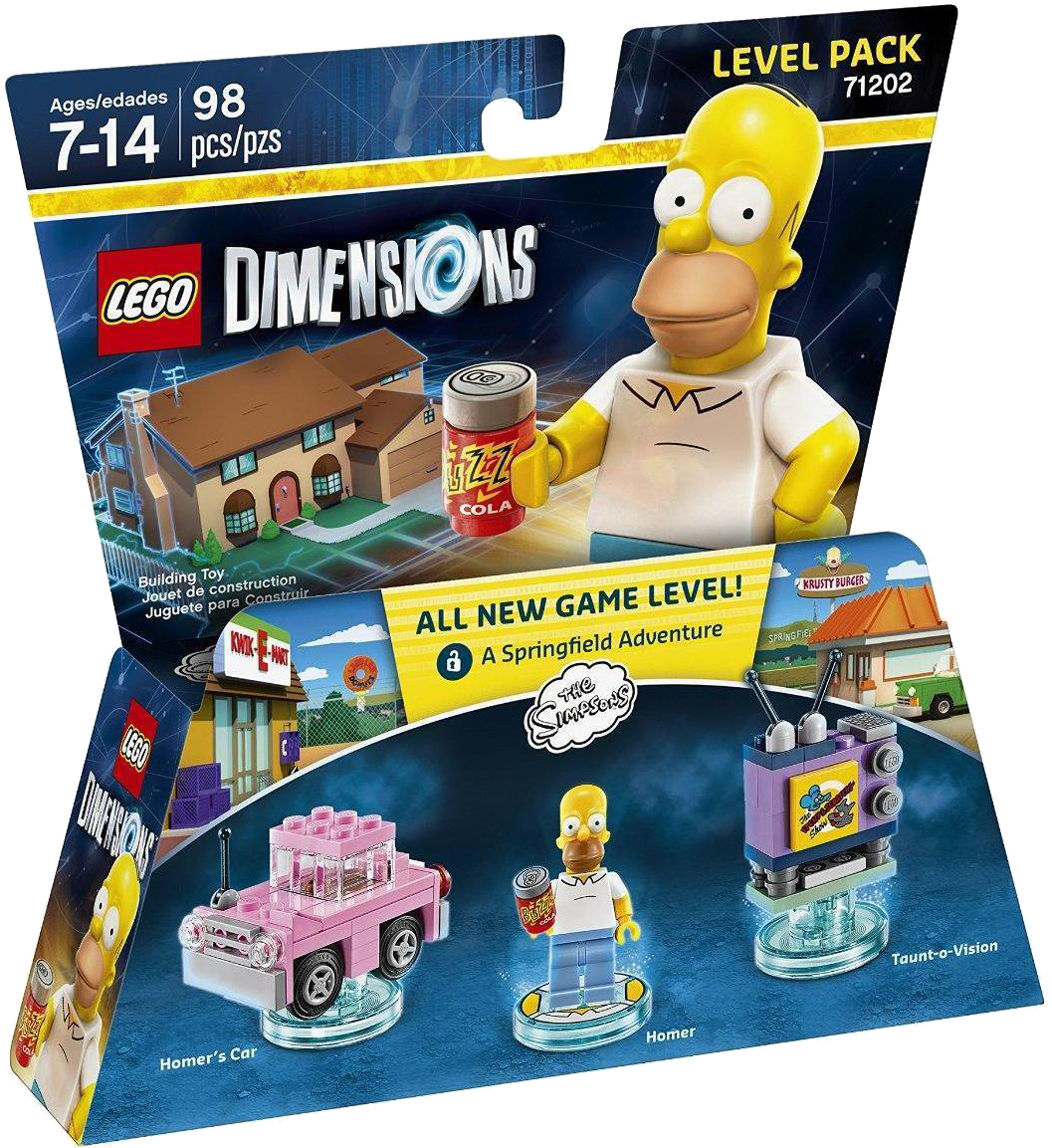Lego Dimen Level The Simpsons, , Large - Homer Simpson Lego Dimensions (1057x1161), Png Download