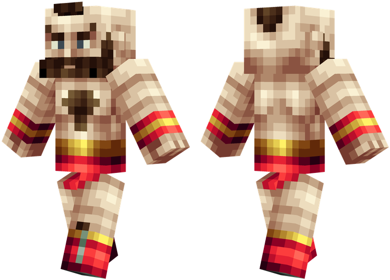 Zangief - Zangief Skin Minecraft (804x576), Png Download