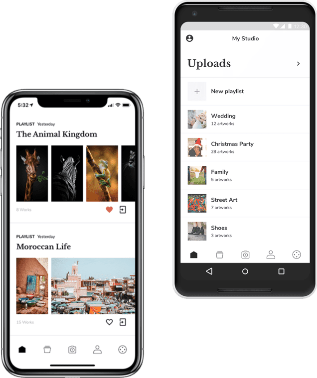 The Meural App - Iphone (636x759), Png Download
