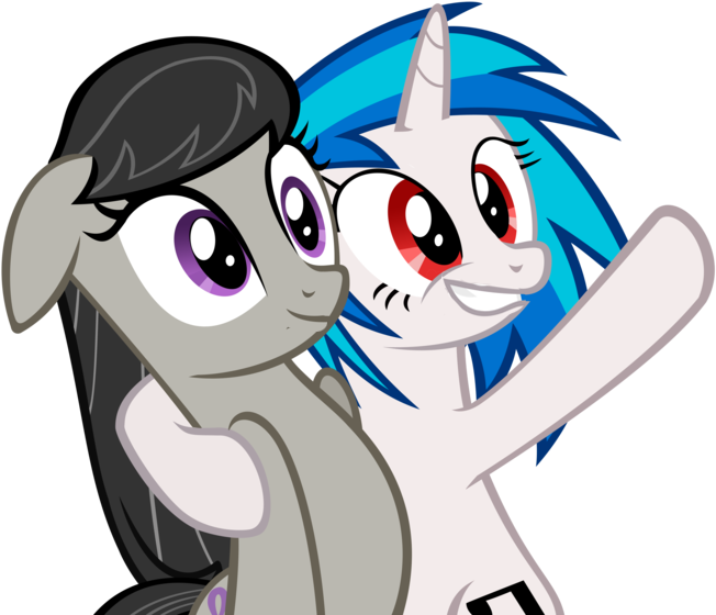 Dj Pon-3, Inverted Mouth, Octavia Melody, Safe, Vinyl - Your Waifu Isn T Real Meme (773x600), Png Download