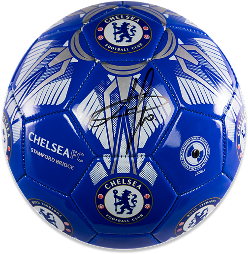Eden Hazard Autographed Signed Chelsea Ball - Certified (650x665), Png Download