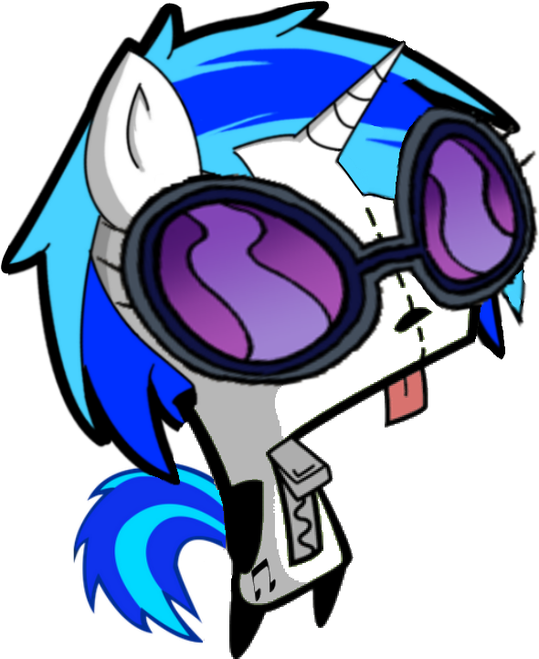 [2012 01 03] Vinyl As Gir [vinylscratch]random - Invader Zim Gir Unicorn (610x730), Png Download