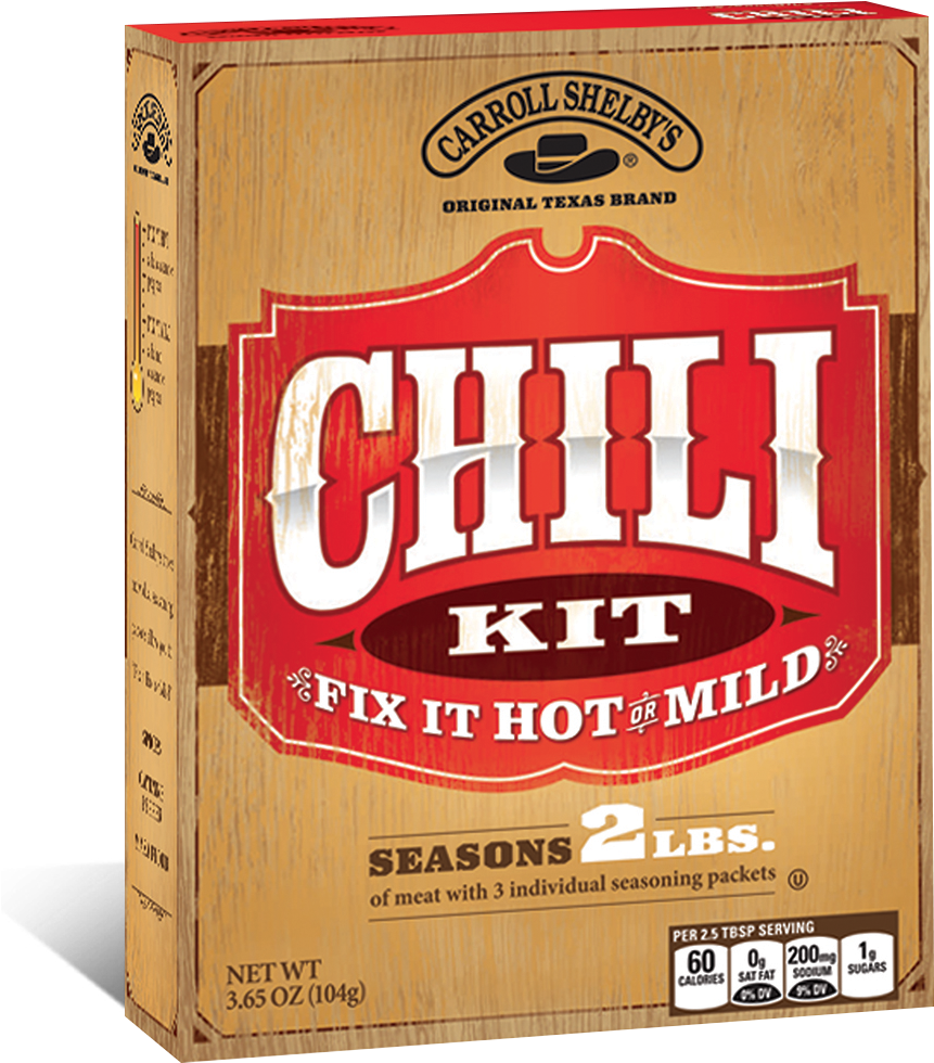 Carroll Shelby's Custom Chili Kit - Carroll Shelby's Chili Kit (1000x1050), Png Download