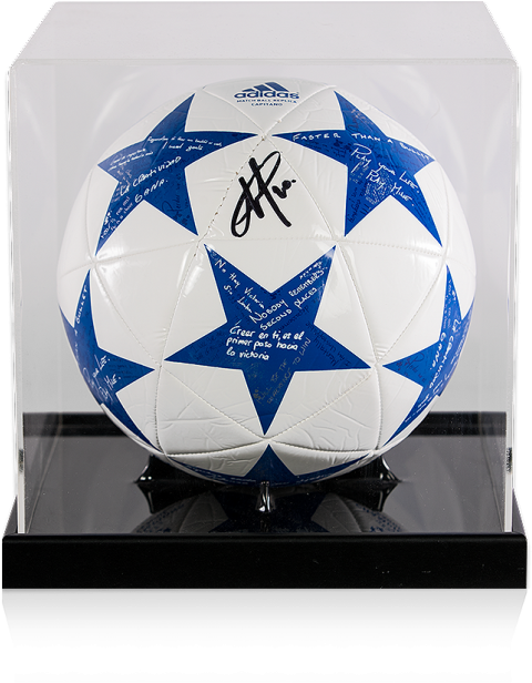 Eden Hazard Signed Chelsea Uefa Champions League Ball - Eden Hazard Autographed Signed Chelsea Uefa Champions (650x665), Png Download