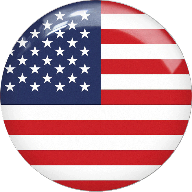 Le Royal Luxembourg - Usa Round Flag (664x664), Png Download