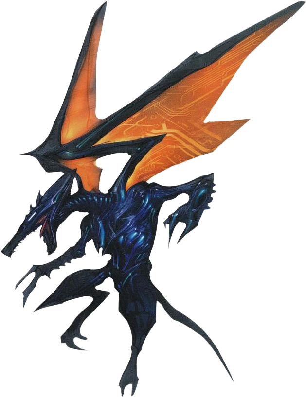 Ridley Metroid Prime - Ridley Metroid Prime Concept Art (635x826), Png Download