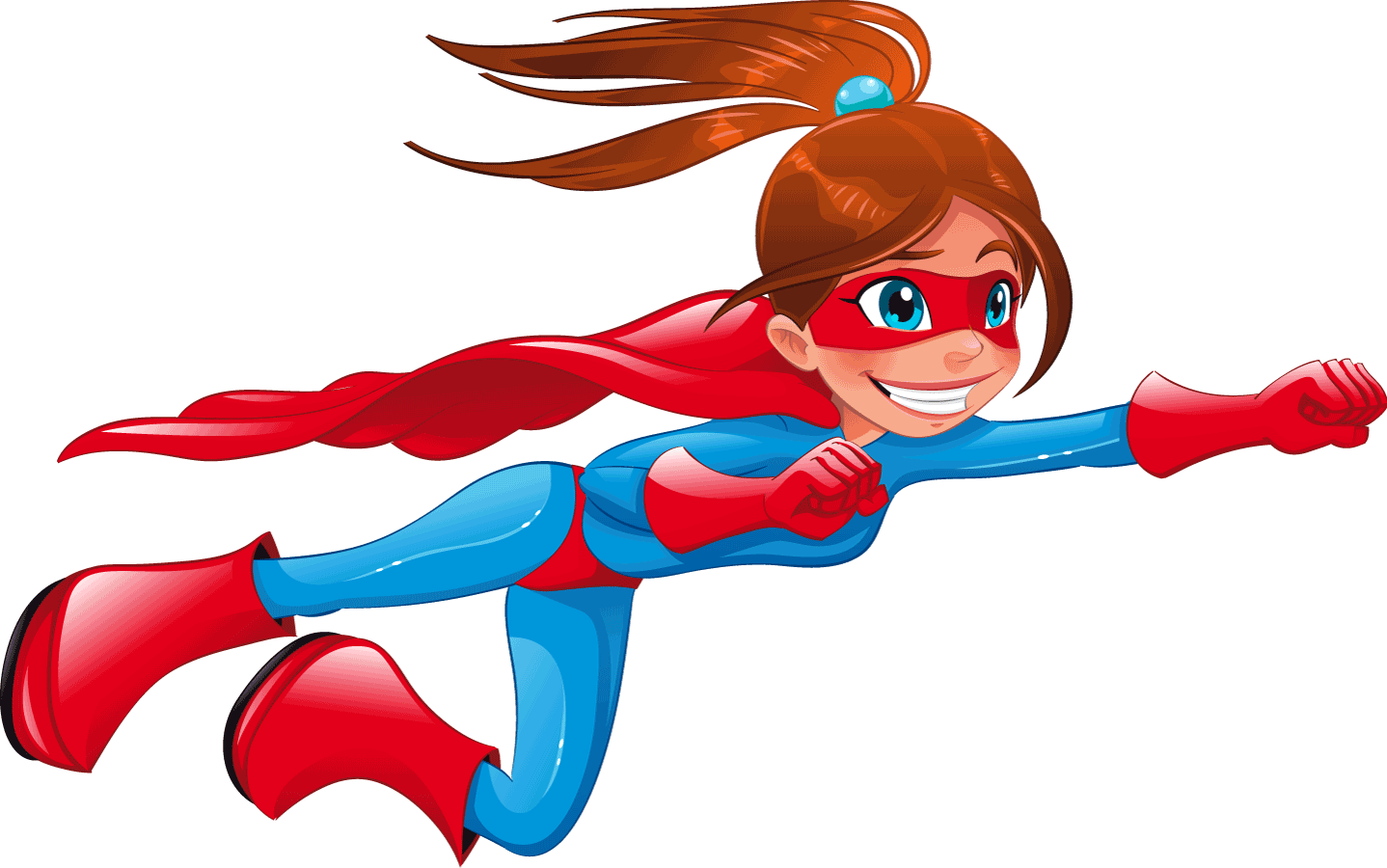 Superhero Girl Cliparts Free Download Best Superhero - Superhero Girl Clipart (1438x900), Png Download