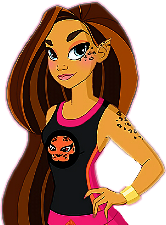Report Abuse - Cheetah Dc Super Hero Girls (580x786), Png Download