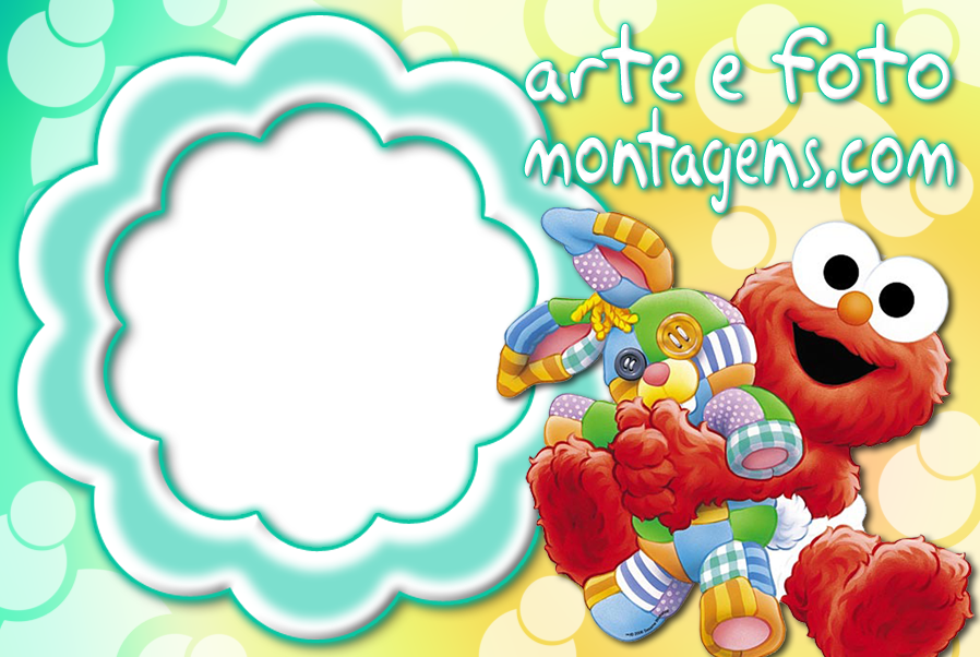 Montagem Para Fotos - Sesame Street 1st Birthday Wall Decorations (4) ~ First (898x602), Png Download
