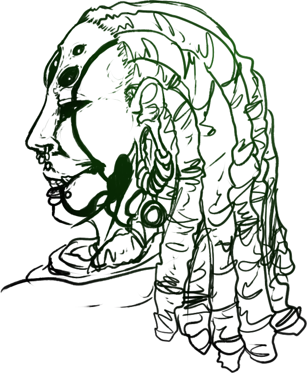 [g] Grudge - Illustration (627x763), Png Download