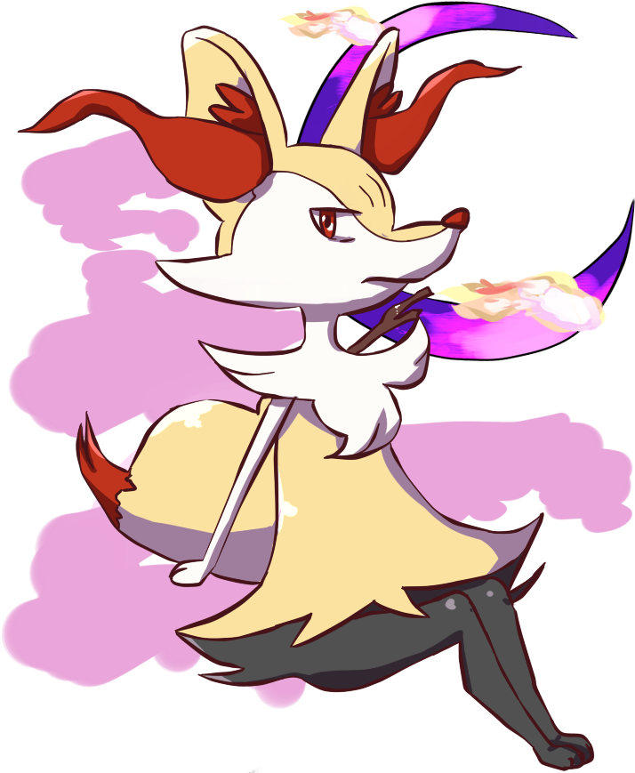 Author Comments - Braixen (785x881), Png Download