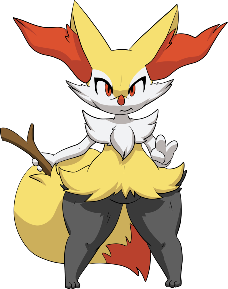 Pokémon X And Y Ash Ketchum Misty Mammal Yellow Vertebrate - Braixen Pokemon (794x1007), Png Download