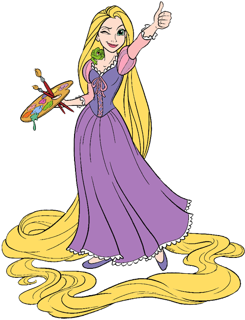Pascal Painting Rapunzel, Pascal Painting (493x644), Png Download