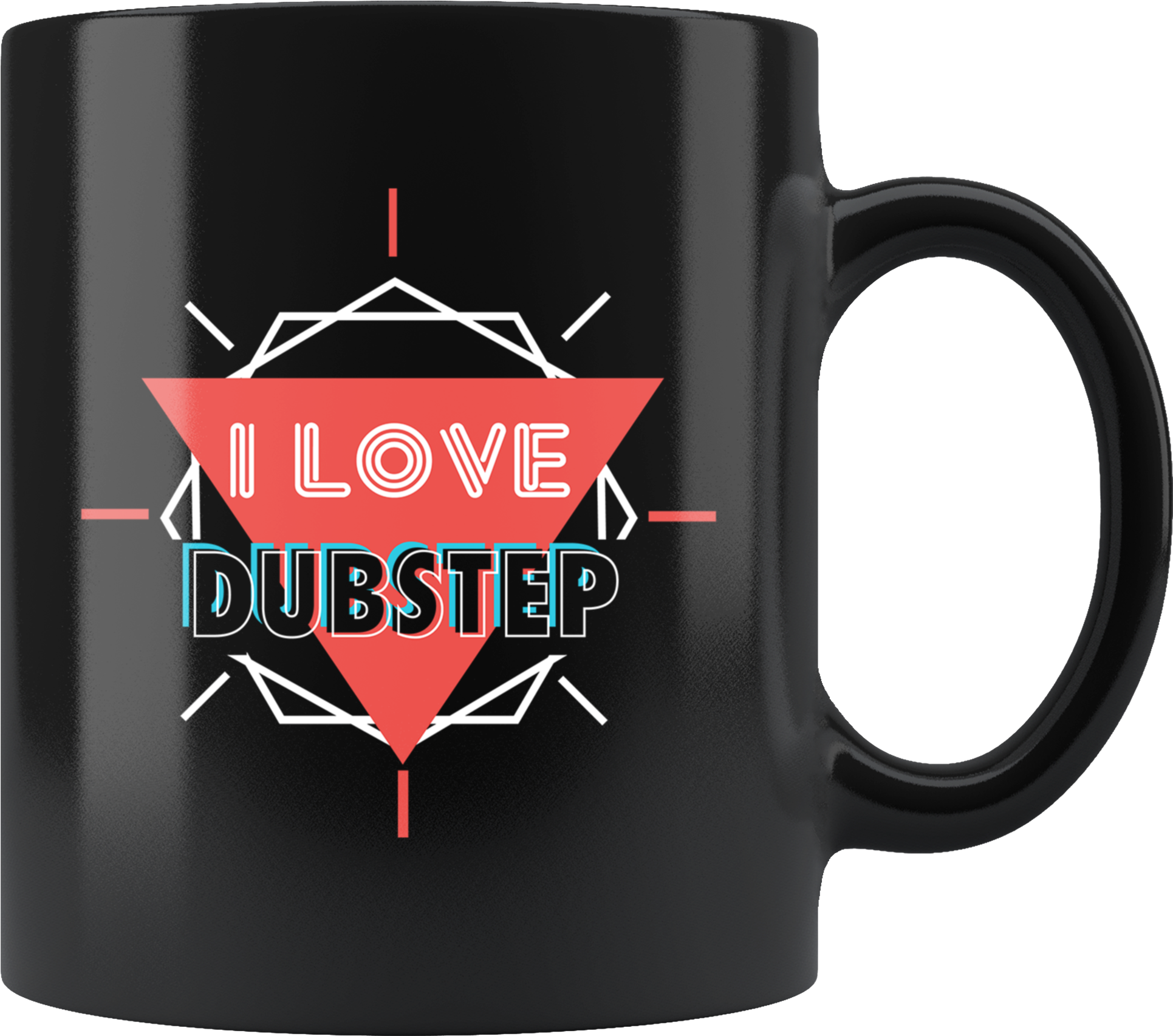 I Love Dubstep 11oz Black Mug - Mug (2000x2000), Png Download