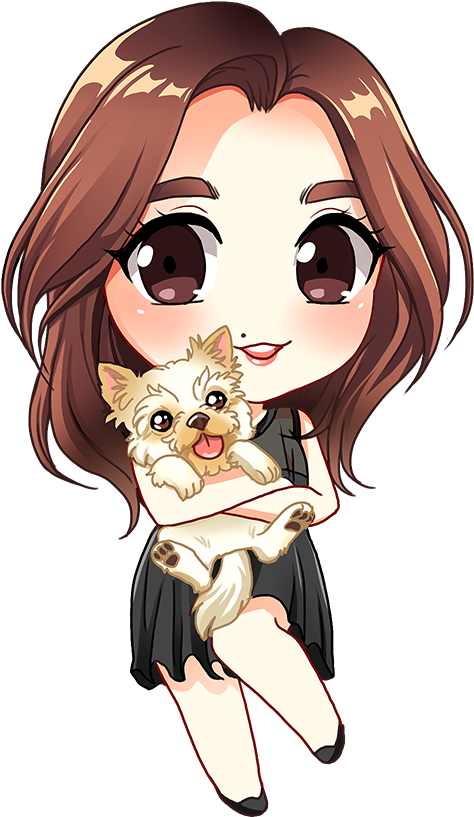 29 Aug - Transparent Chibi Girls With Brown Hair (675x900), Png Download