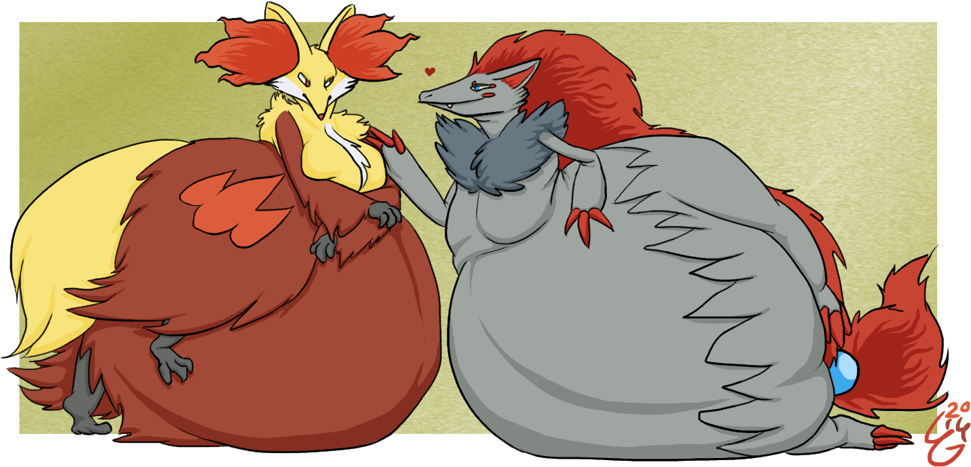 Hey, This Ain't Teen Braixen Sexual Harassment - Pokemon Zoroark And Braixen (1429x696), Png Download