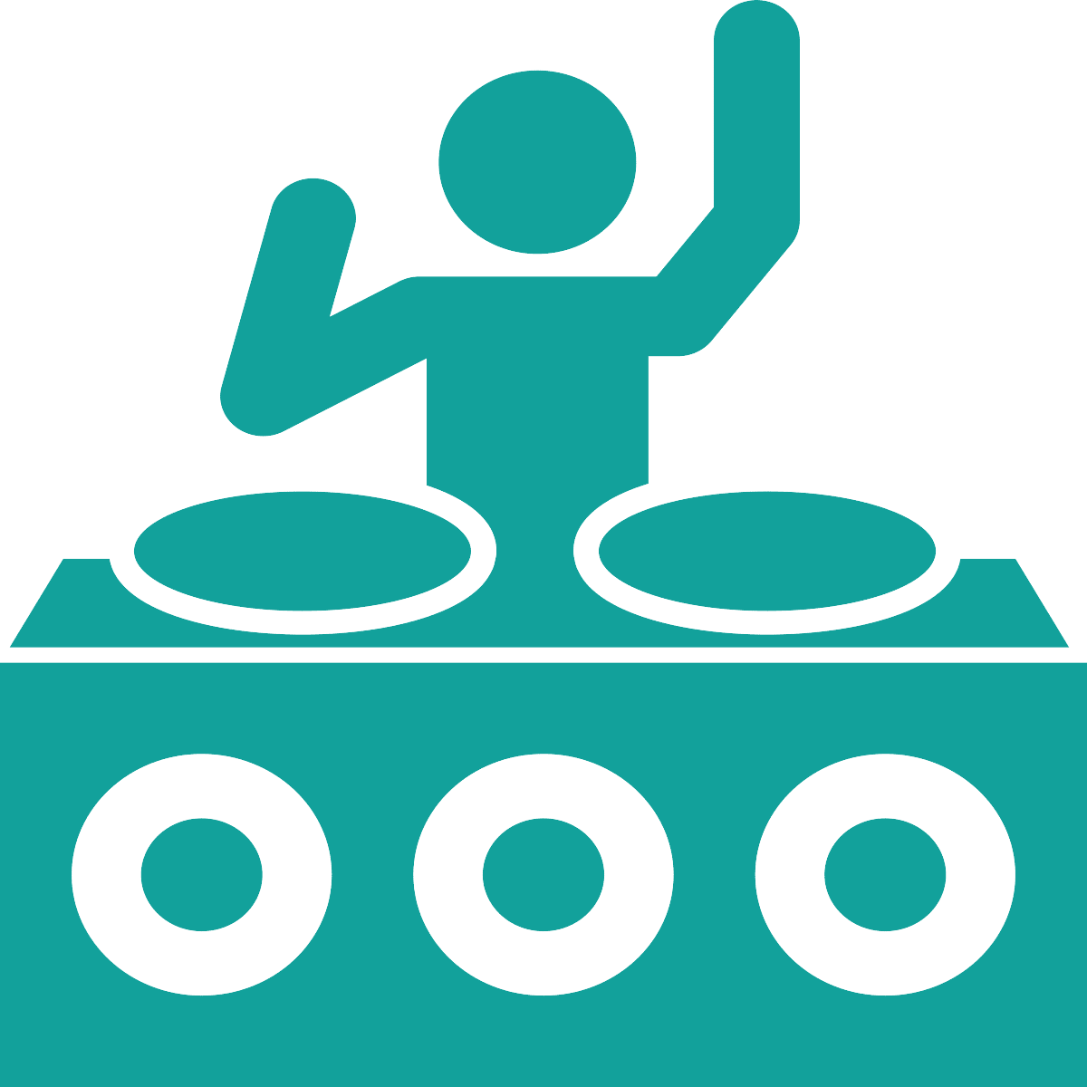 13 Dubstep Fills - Dj Icons Png White (1200x1200), Png Download